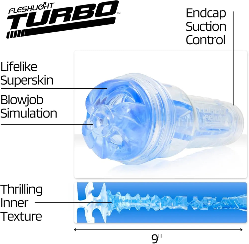 Fleshlight Turbo Thrust Blue Ice Realistic Male Masturbator