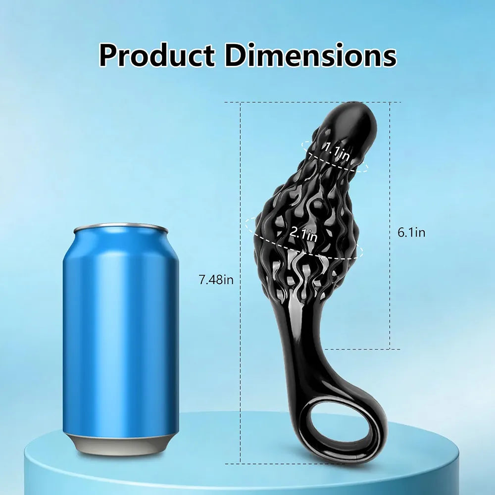 Silicone Anal Training Plug with O-Ring Base for Beginners and Advanced Users