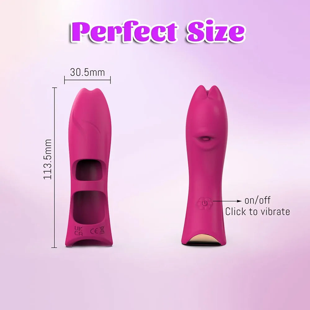10-Speed Rechargeable Finger Vibrator for Clitoral and G-Spot Stimulation