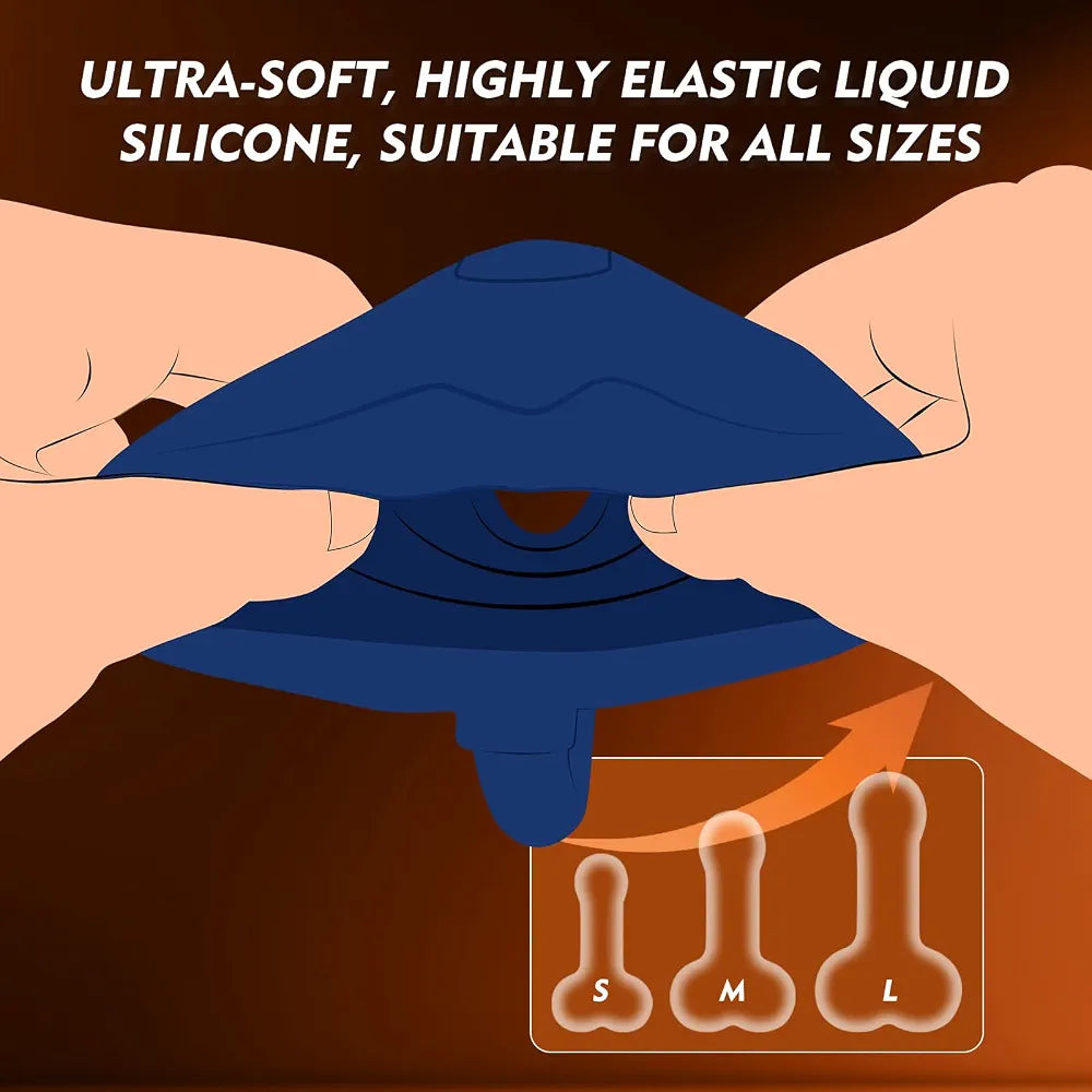 Advanced Male Masturbator with Detachable Butt Plug and Cock Ring - Hands-Free Vibrating Penis Trainer