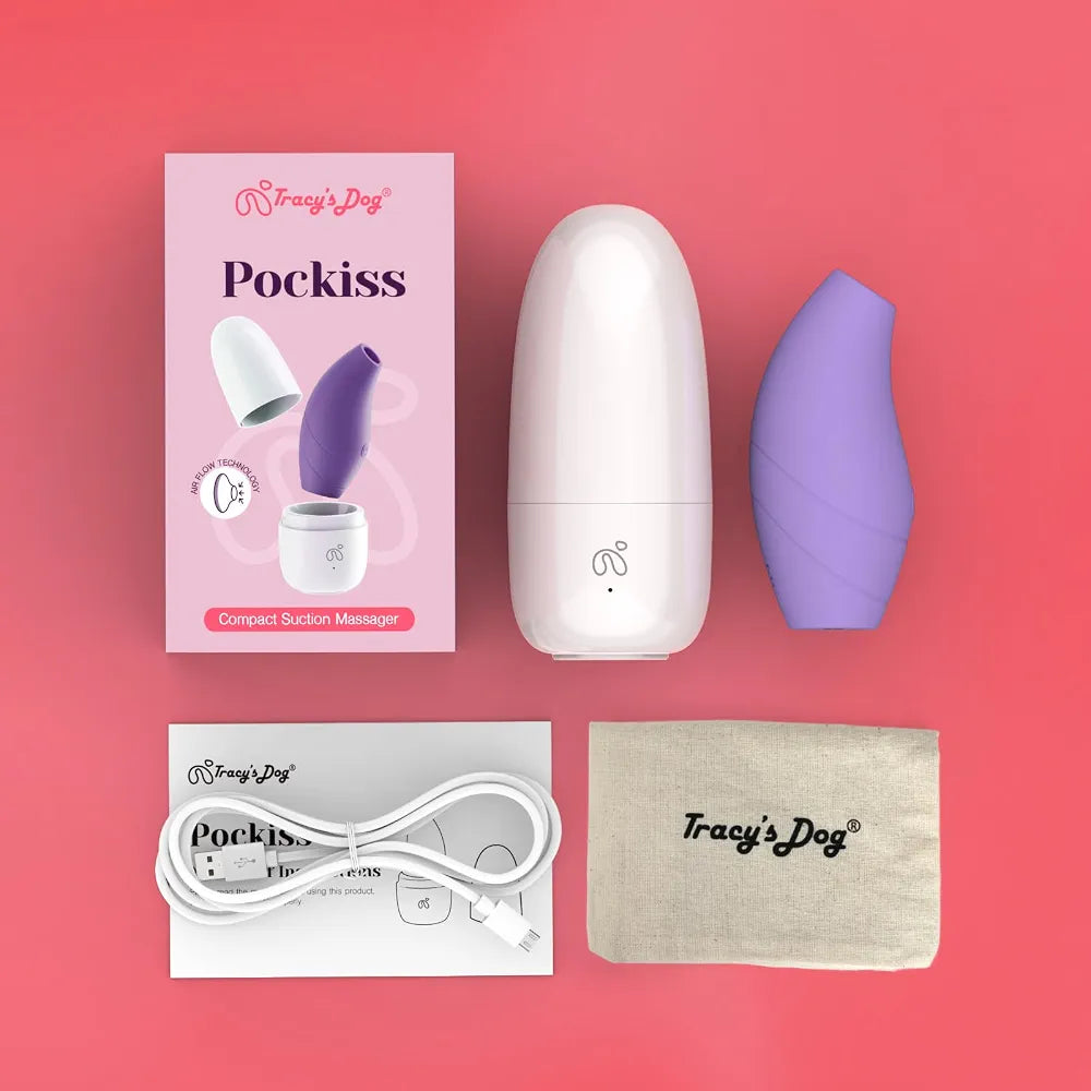 Ergonomic Palm-Sized Clitoral Suction Vibrator with 10 Modes and Wireless Charging