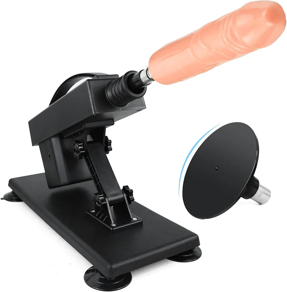 Automatic Thrusting Sex Machine with Suction Cup Adapter and 3XLR Connector for Couples