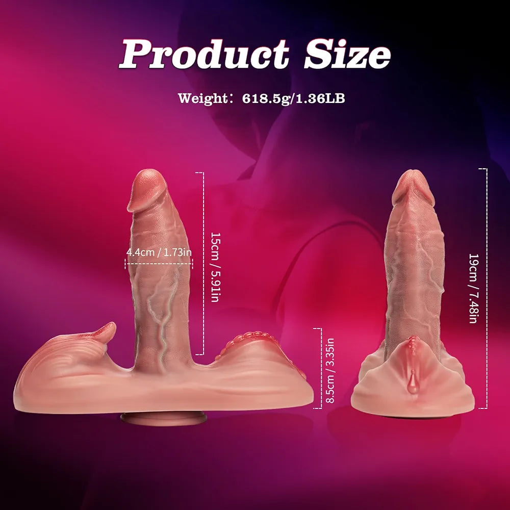 Remote-Controlled Thrusting & Vibrating G-Spot Dildo with 17 Stimulation Modes