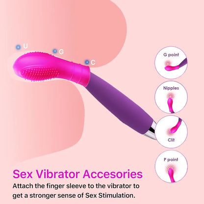 Silicone Finger Sleeves for Intimate Stimulation and Foreplay - 2 Pack