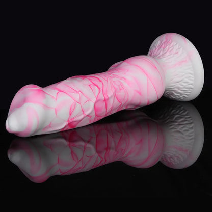 13-Inch Extra Large Silicone Fantasy Wolf Knot Dildo with Suction Cup Base for Anal Training