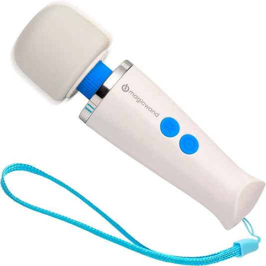 Premium Cordless Micro Wand Massager - Compact Multi-Speed Personal Body Massager with Flexible Silicone Head