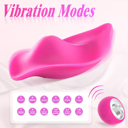 Remote-Controlled Wearable Panty Vibrator with 12 Modes for Couples