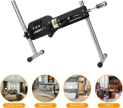 JESSKY Premium Adjustable Sex Machine with 6 Attachments and Suction Cup Base