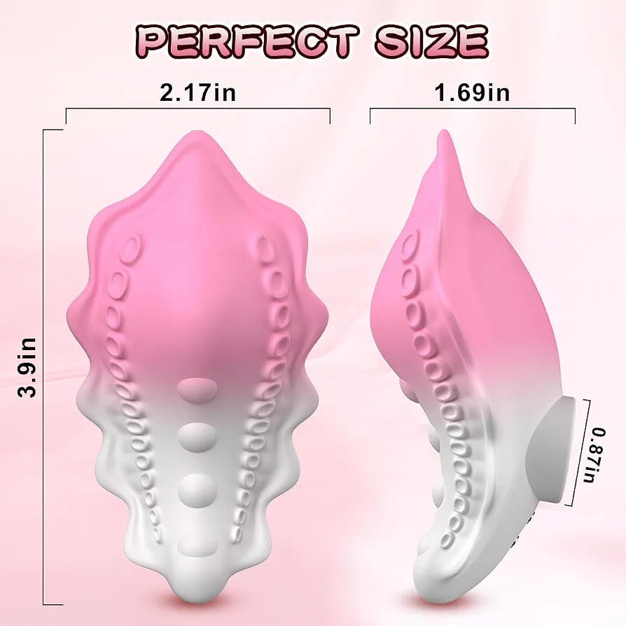 Malika Wearable Butterfly Panty Vibrator with 9 Vibration Modes for G-Spot and Clitoral Stimulation