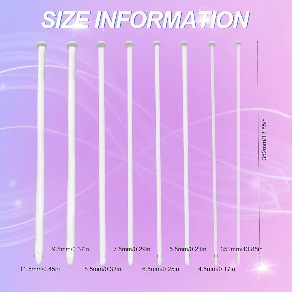 7-Piece Silicone Urethral Sound and Urinary Dilator Set for Men