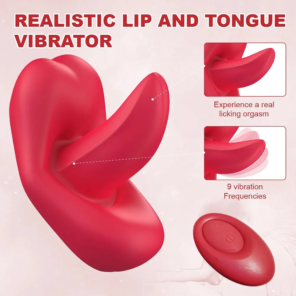Butterfly Tongue Lick Vibrator with App Remote Control - 9 Modes G-Spot & Clitoral Stimulator