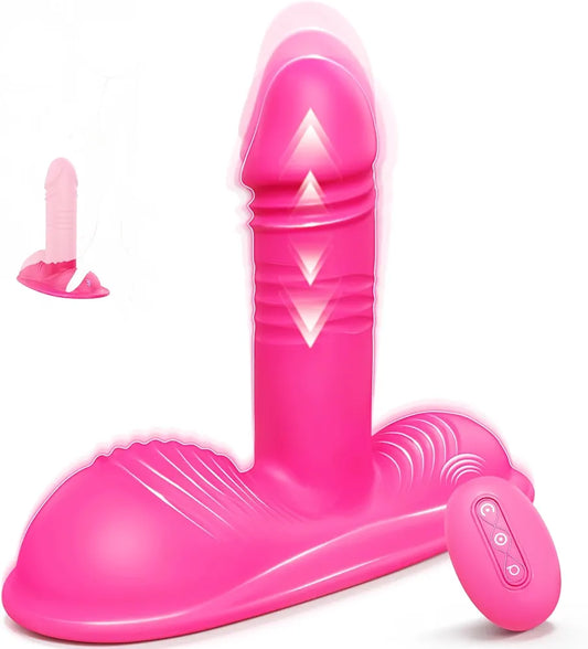Advanced Remote-Controlled Thrusting and Vibrating Dildo Sex Machine with 13 Modes for Couples
