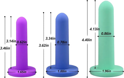 Silicone Anal Training and Pelvic Floor Dilator Kit for Beginners