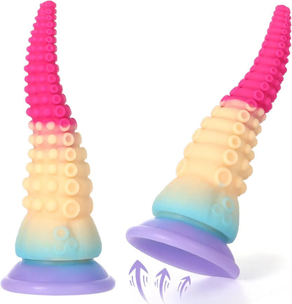 Realistic Fantasy Octopus Tentacle Dildo with Suction Cup and Prostate Stimulator