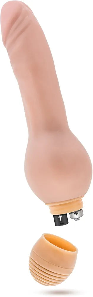Blush Mr. Right 7-Inch Realistic Vibrating TPE Dildo - Waterproof Multi-Speed Beginner-Friendly Pleasure Toy