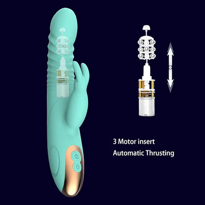 7-Mode Rabbit G-Spot & Clitoral Vibrator with Wand Massager for Couples