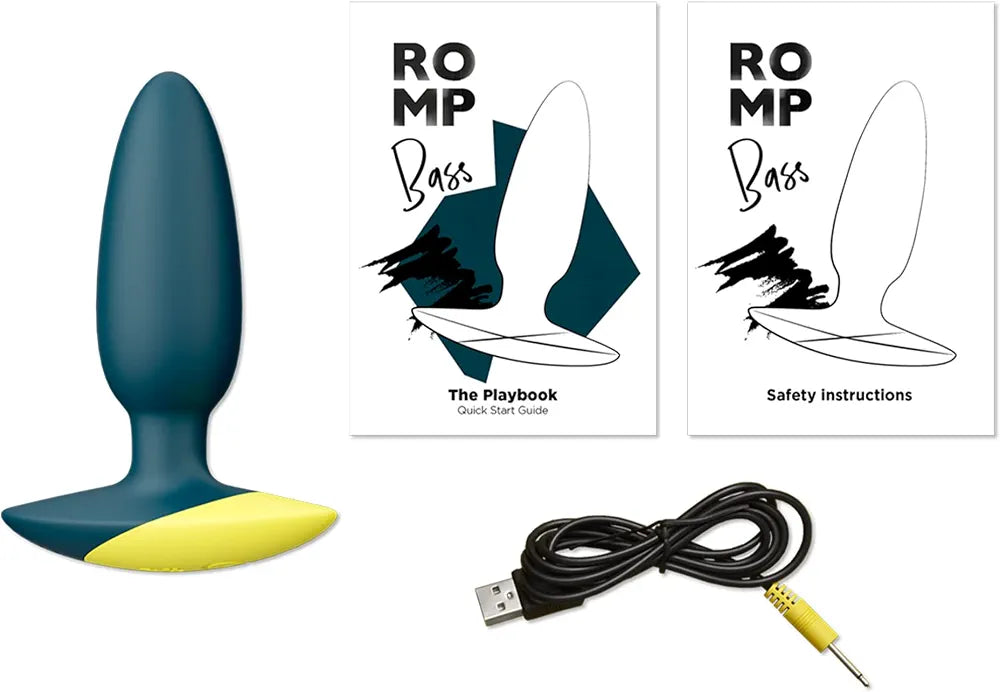 ROMP 4-Inch Waterproof Silicone Prostate Massager with 6 Vibration Modes