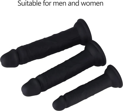 Silicone Anal Training Plug Set with Suction Cup - 3-Piece Beginner Prostate and G-Spot Massager
