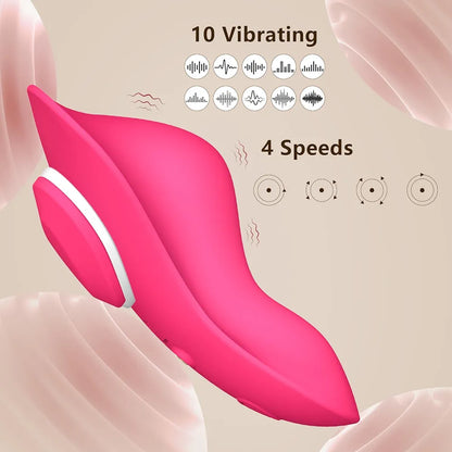 Butterfly Wearable Panty Vibrator with Remote Control, 10 Vibration Modes, 4 Speeds, and LCD Display for G-Spot and Clitoral Stimulation