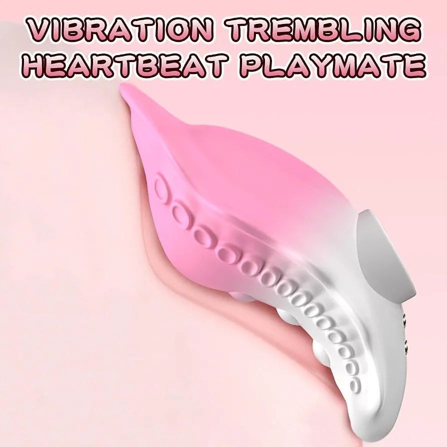 Malika Wearable Butterfly Panty Vibrator with 9 Vibration Modes for G-Spot and Clitoral Stimulation