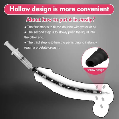 5-Piece Silicone Urethral Sound and Penis Plug Training Set - Waterproof Dual-Shaped Dilators