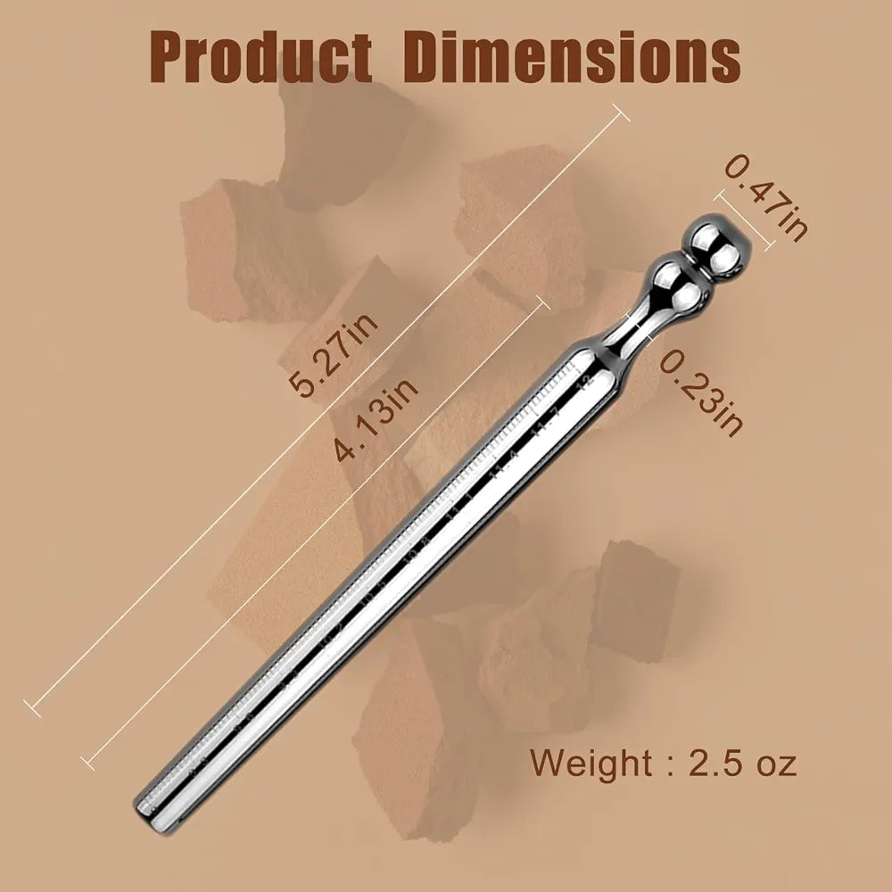Stainless Steel Hollow Urethral Plug and Stretcher for Men