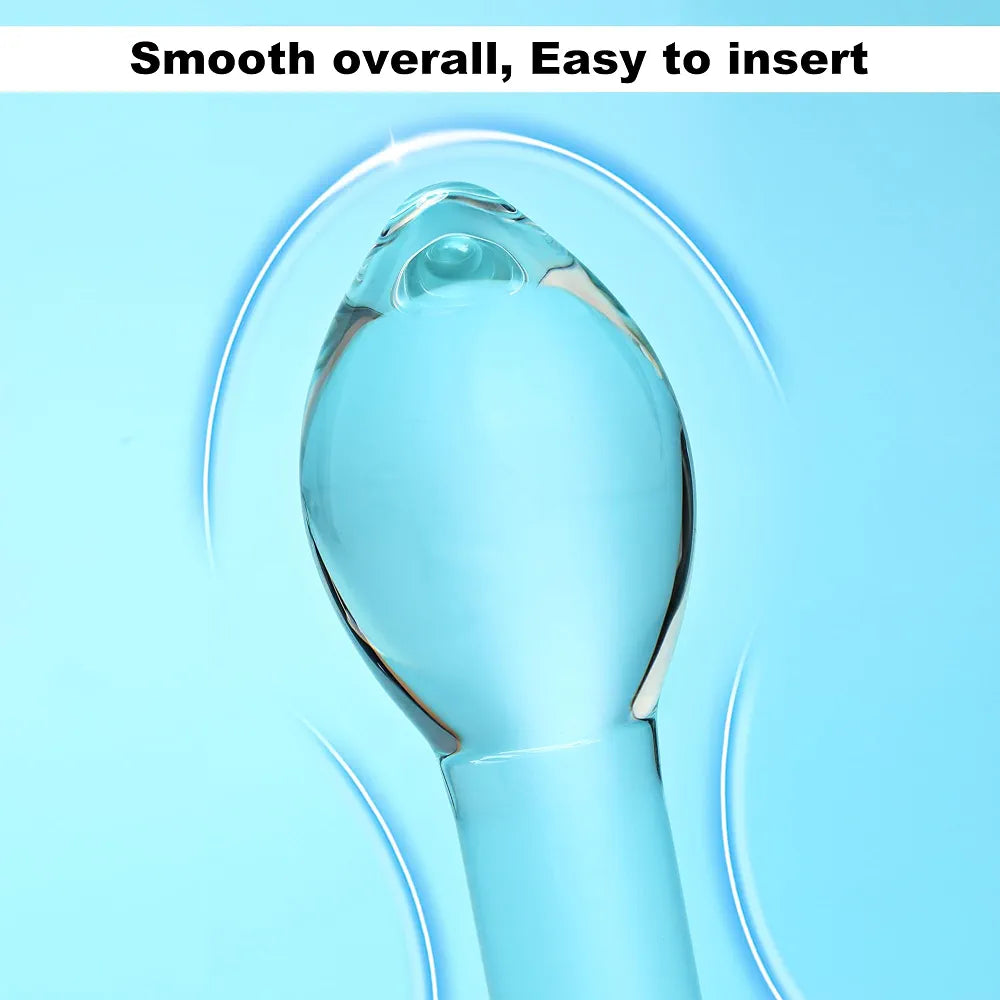 Beginner-Friendly 3-Piece Glass Anal Training Plug Set