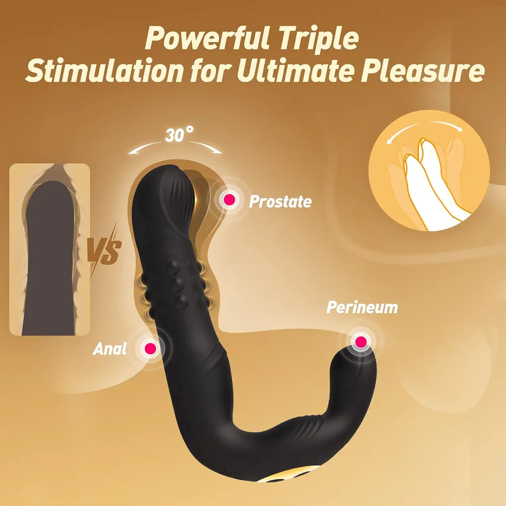 Ergonomic Prostate Stimulation Massager for Targeted Wellness