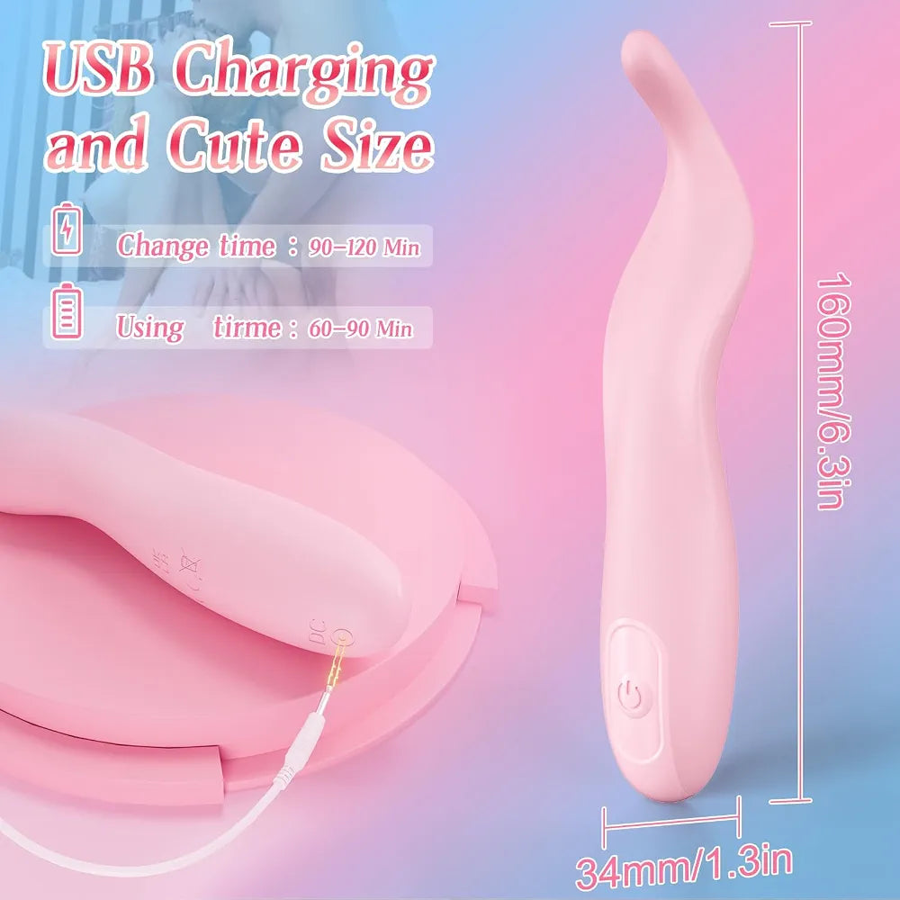 Premium Rechargeable Waterproof Wand Massager with 10 Vibration Modes for Targeted Stimulation