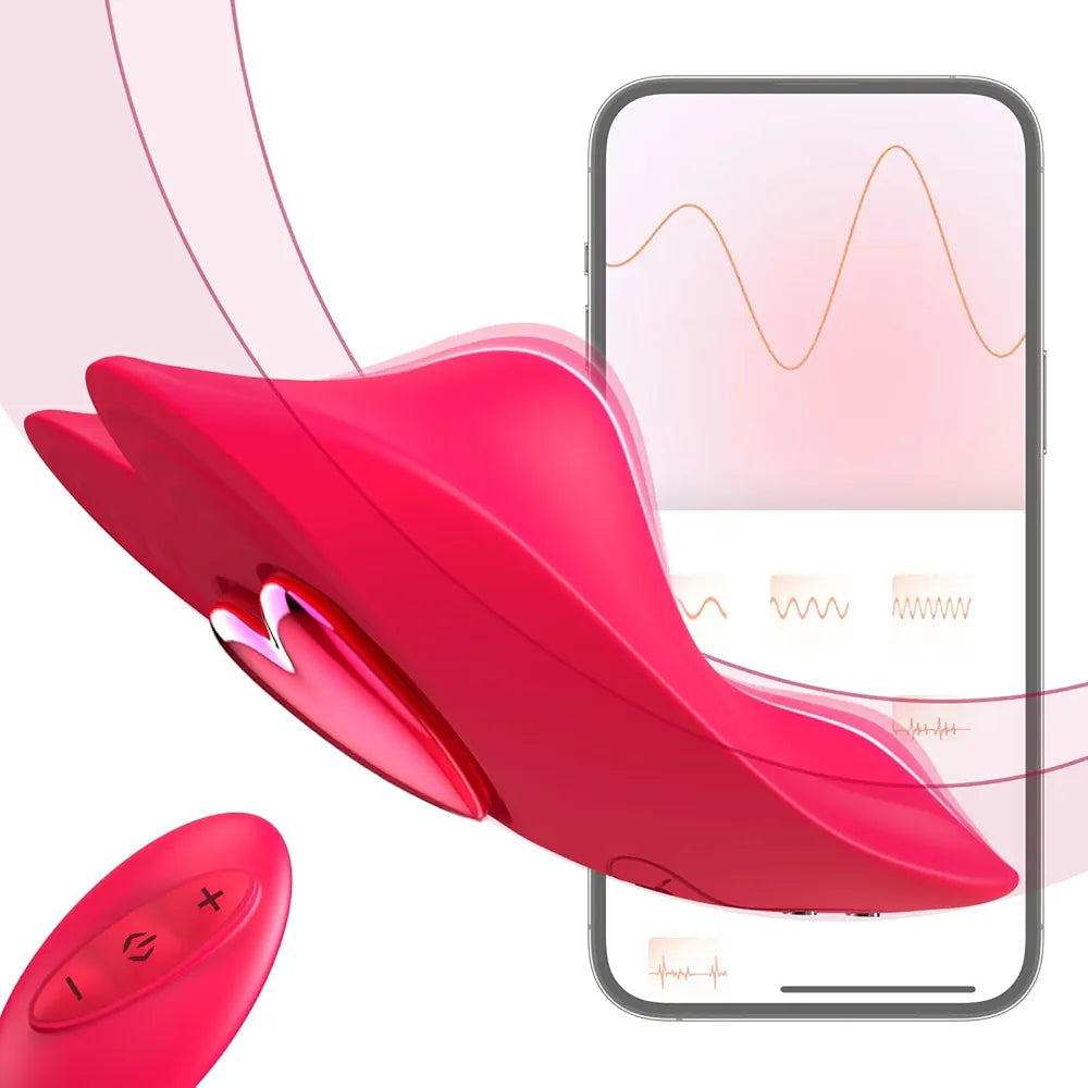 App-Controlled Wearable Remote Vibrating Panties for Couples with 10 Vibration Settings