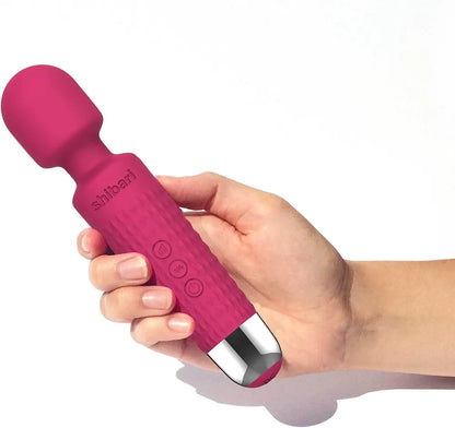 Compact Rechargeable Shibari Wand Massager - Rose Pink