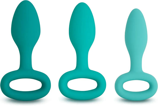plusOne Beginner Silicone Butt Plug Training Kit - 3-Piece Graduated Set
