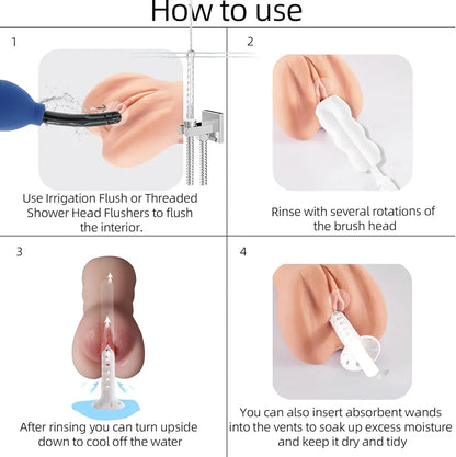 7-Piece Comprehensive Sex Toy and Masturbator Cleaning and Maintenance Care Kit