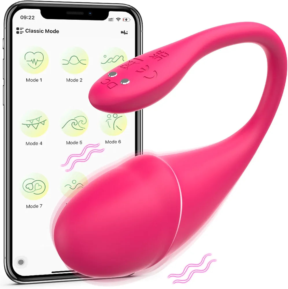Discreet App-Controlled Wearable Panty Vibrator for Women