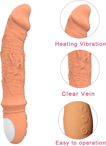 9-Mode Heated Clitoral & G-Spot Finger Vibrator for Couples