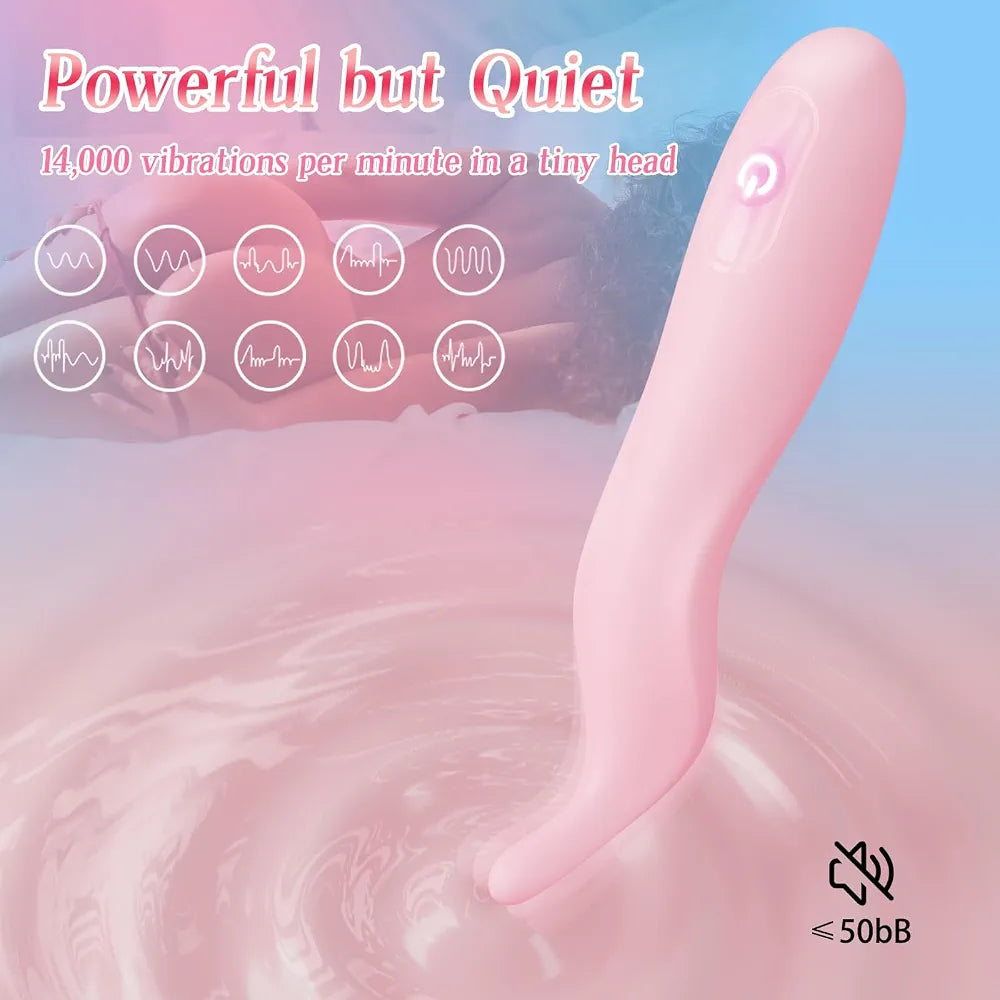 Premium Rechargeable Waterproof Wand Massager with 10 Vibration Modes for Targeted Stimulation