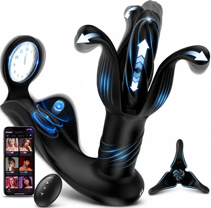 AI-Powered Prostate Massager with App-Controlled Thrusting and Vibration