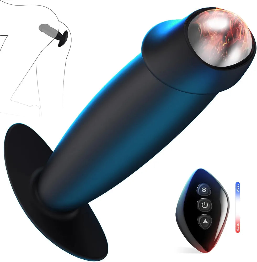 Advanced Thermal Prostate Massager with 12 Vibration Modes for Anal Stimulation
