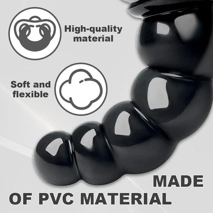 Premium Extra-Large Silicone Anal Bead Dildo with Ergonomic Non-Slip Handle for Advanced Prostate and G-Spot Stimulation