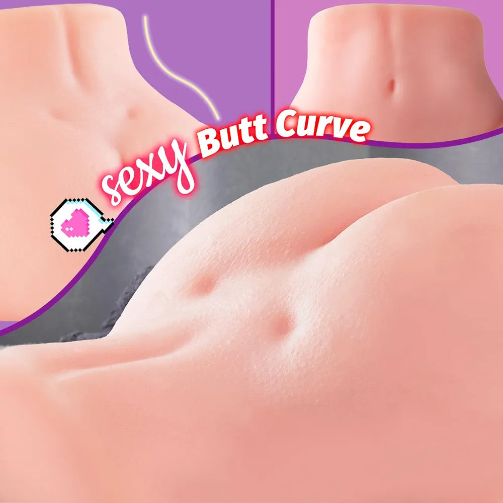 4.2LB Realistic Male Masturbator with 3D Textured Channel, Strong Suction, and Dual-Entry Design for Enhanced Stimulation