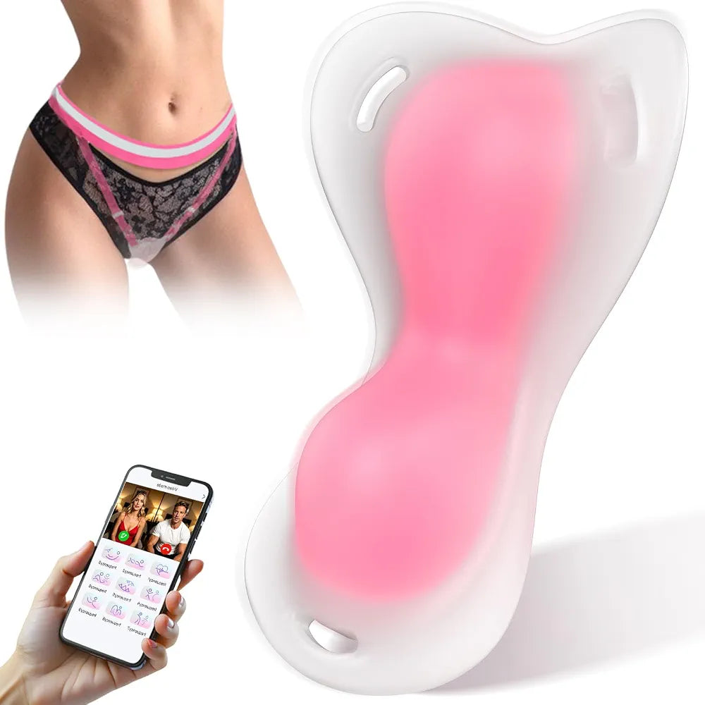 ACUMUM App-Controlled Wearable Panty Vibrator - Waterproof Silicone Remote-Controlled Clitoral Stimulator for Couples