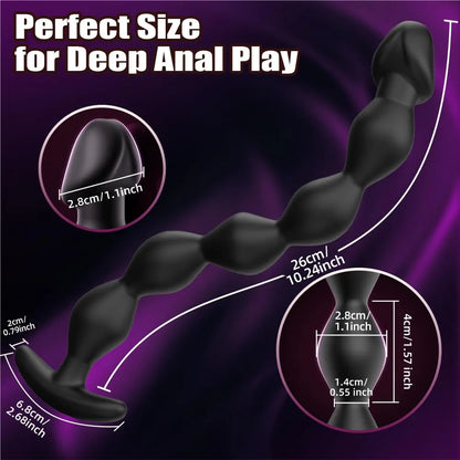Premium Silicone Anal Bead Trainer and Prostate Massager Set for Couples