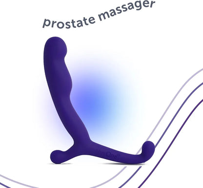 plusOne 4-Inch Ergonomic Silicone Prostate Massager with External Control Arm