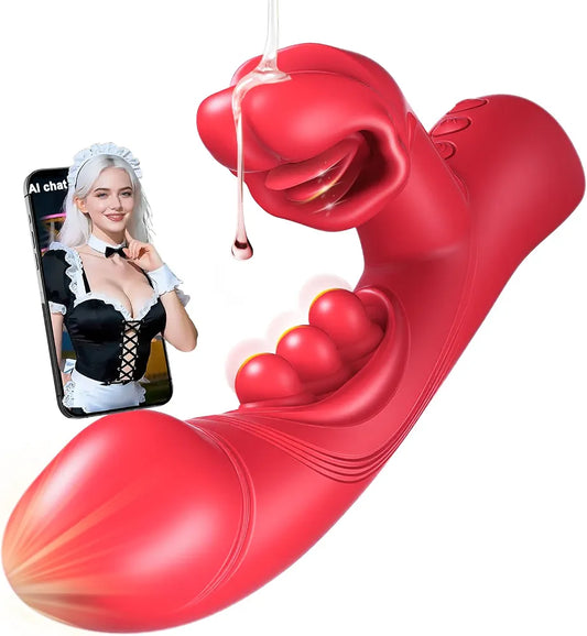 Premium App-Controlled Rabbit G-Spot Wand Vibrator with Dual-Action Stimulation