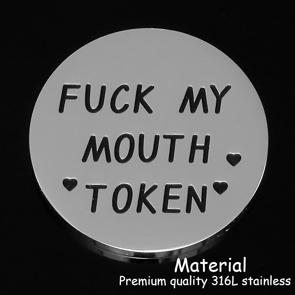 Romantic Naughty Token Set for Couples - Fun Valentine's Day Gift for Him