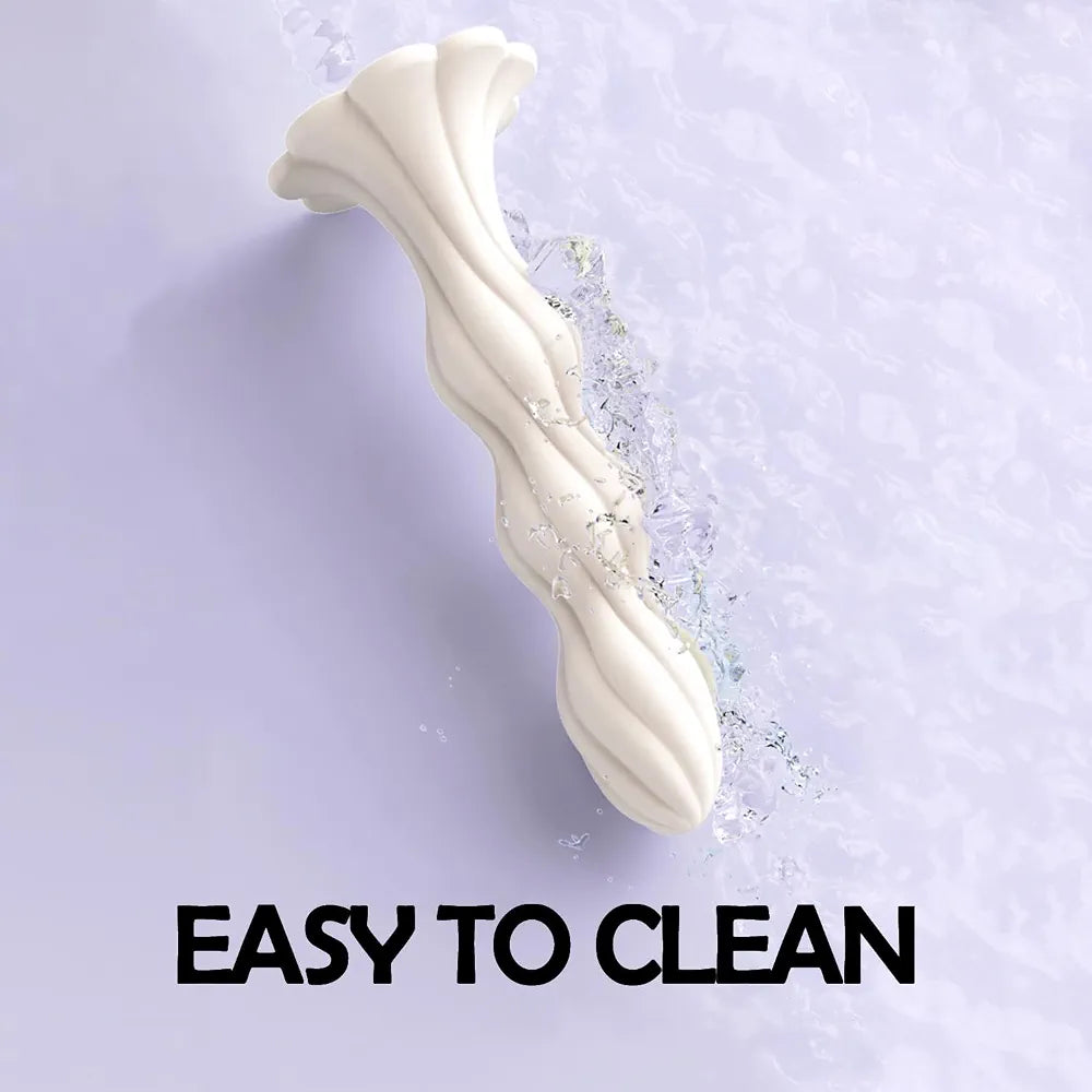 Premium Silicone Anal Beads with Flower Suction Base for Beginner Training and Prostate Massage