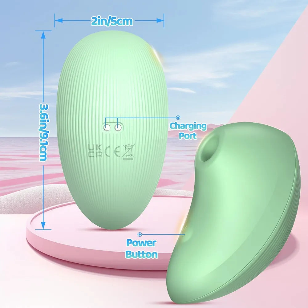 9-Mode Rechargeable Clitoral and G-Spot Vibrator with Suction Technology for Women