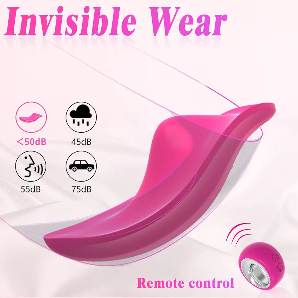 Remote-Controlled Wearable Panty Vibrator with 12 Modes for Couples
