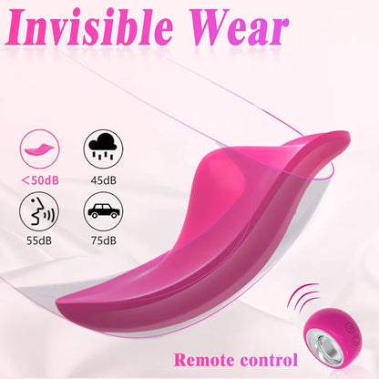 Remote-Controlled Wearable Panty Vibrator with 12 Modes for Couples