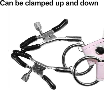 Adjustable Stainless Steel Spreader Bar with Adjustable Clamps for Couples